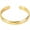 Gold, variant on 9mm Width Stainless Steel Hammered Finish Open Cuff Bangle Bracelet