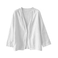 thumbnail image 4 of Xdegoge Cardigan Sweaters for Women Lightweight Open Front Casual Loose Fit 3/4 Sleeve Cover Up Tops Flowy Spring Summer Vacation Lounge Everyday Wear, 4 of 9