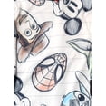 thumbnail image 2 of Boys White Disney Character Pajamas Shirt & Sleep Pants Set Medium 8, 2 of 2