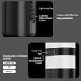 thumbnail image 3 of [Luz ambiental dividida A [Banco + 2 luces] Negro] Nueva para acampar al aire libre tipo-C recargable LED ambiente dividido magnética larga duración campaña para acampar (B), 3 of 4