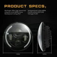 thumbnail image 3 of For Royal Enfield Himalayan 2018-2022 7" inch LED Projector Headlight Halo DRL, 3 of 6
