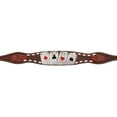 thumbnail image 3 of Showman Rider's Luck Tooled Leather Wither Strap, 3 of 4