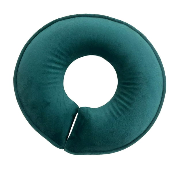 Almohada boca abajo, transpirable, ergonómica, ligera, de espuma viscoelástica. Verde oscuro