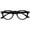 Shiny Black - 1 Pair, variant on OPULIZE RIO Blue Light Blocking Reading Glasses - Flat Top Frame - Blue Tortoiseshell - Mens Womens - Spring Hinges - B53-3 - +1.50