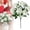 C4_White 14.96", variant on ERTZAE Artificial Rose Flowers,Entryway Table Floral,Delicate Fake Roses,Retro Style Blooms,6-Head Artificial Rose Bouquet,Champagne 11.8-Inch Faux Silk Flowers for Wedding,Home Living Room Table