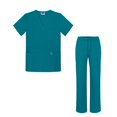 thumbnail image 1 of Sivvan Medical Uniform Scrub Set - V-Neck Scrub Top Drawstring Scrub Pants Unisex fit, 1 of 5