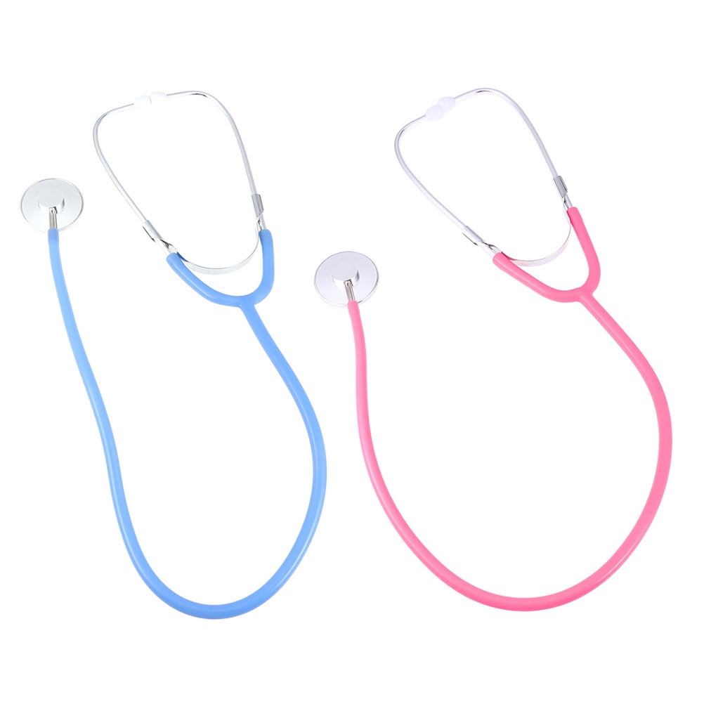 2Pcs Portable Stethoscope Medical Aid Auscultation Stethoscope Device