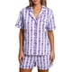 thumbnail image 1 of Conjunto de pijama estilo preppy for mujer, ideal for el verano. Incluye shorts de algodón, estampado oceánico y shorts a juego., 1 of 7
