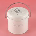 thumbnail image 4 of Compost Bin 3l - Stainless Steel Kitchen Compost Bin - Kitchen Composter For Food Waste - Coal Filt, 4 of 5