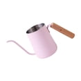 thumbnail image 3 of Hervidor de café de goteo, tetera práctica con caudal y mango anti-escaldaduras, Rosa, 3 of 9