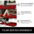 thumbnail image 5 of A1HC Indoor Outdoor Mat, Front and Back Entrance Welcome Mats, Large Front Door Patio Mats 24x36 Inches, Non-Slip Easy Clean Entrance Washable Large Size Doormats, Red, 5 of 6