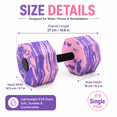 thumbnail image 5 of Aquatic Exercise Dumbbells, Water Dumbbell Pool Resistance Aquatic Fitness Barbell, with EVA Foam Pool Weight Dumbbell for Water Aerobics Weight Loss(Purple), 5 of 11