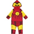 thumbnail image 1 of Marvel Avengers Spider-Verse Spider-Man Venom Iron Man Zip Up Cosplay Coverall Newborn to Little Kid, 1 of 5