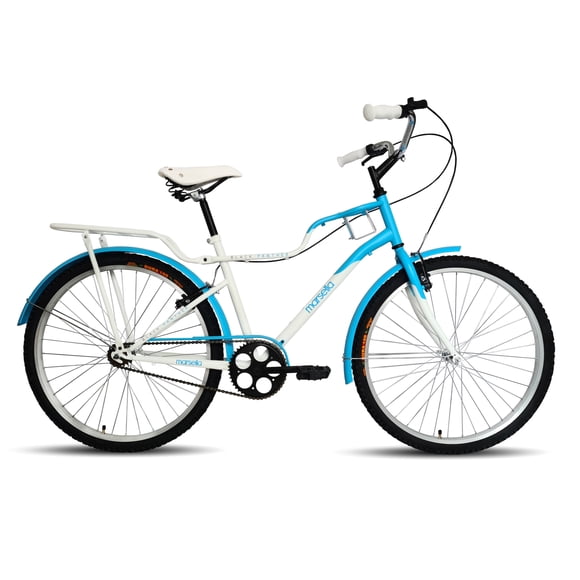 Bicicleta Urbana BLACK PANTHER Marsella Rodada 26 Portabulto Azul