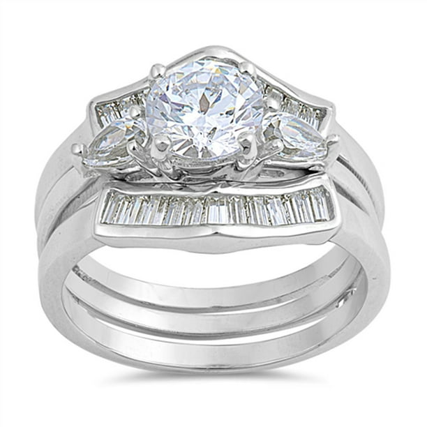 Sac Silver Round Clear Cz Bridal Ring Sizes 5 6 7 8 9 10 Engagement Set 925 Sterling Silver Band Rings Size 10 Walmart Com Walmart Com Sac Silver Round Clear Cz Bridal Ring Sizes 5 6 7 8 9 10 Engagement Set 925 Sterling Silver Band Rings Size 10 Walmart Com Walmart Com