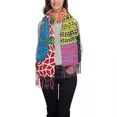 thumbnail image 2 of Bufanda de Arte de calabaza con estampado personalizado para hombres y mujeres, bufandas cálidas de invierno, chales Yayoi Kusama, tres Polkadot, 2 of 6
