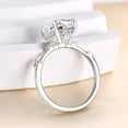 thumbnail image 2 of Veda Jewel 1.75 Ct Cushion Cut Hidden Halo Engagement Ring for Women – Lab-Created Simulated Diamond – 14K White Gold Plated Prong Setting Solitaire – Wedding, Proposal, or Anniversary Gift, 2 of 3