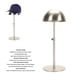 thumbnail image 3 of Soporte Ajustable Para Exhibición De Sombreros, Estante Para Gorras De Acero Inoxidable, Estante Multifuncional Portátil Para Almacenamiento De Sombreros, Soporte Para Gorra De, 3 of 7