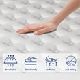 thumbnail image 4 of Lodeija 12 inch Queen Cooling Gel Memory Foam Mattress,Pressure Relief with Innerspring, Medium Firm, Safe Materials,CertiPUR-US Certified, 4 of 9