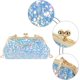 thumbnail image 3 of LHSHID Women Mini Glitter Sequin Evening Handbag Clutch Metal Top-handle Bag Chain Strap Cross-body Bag, 3 of 6