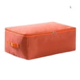 thumbnail image 3 of Bewildely Organizador de equipaje, bolsas de edredón para el hogar, envoltura de embalaje de gran capacidad con bolsa con asa para Camping, Almacenamiento y organización del hogar Naranja L, 3 of 6