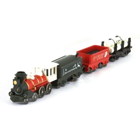 American Train - LEC Christmas Express Steam Locomotive American 4-4-0 Battery Operated Train