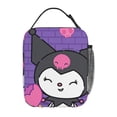 thumbnail image 4 of Kuromi Lunch Bag Anime Lunch Tote Bag Reusable Insulated Lunch Box Portable Lunch Bento Box For College Work Office Picnic 10x8x4 Inch, 4 of 9