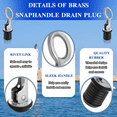 thumbnail image 3 of 2Pcs Boat Plugs Snap Handle Drain Plug for 1 Inch Diameter Marine Boat Drain Twist Plug Marine Boat Rubber Plug, 3 of 6