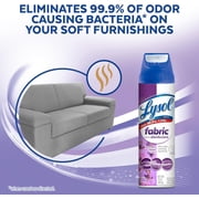 Lysol Fabric Disinfectant Spray, Sanitizing And Antibacterial Spray, For Disinfecting And Deodorizing Soft Furnishings, Lavender Fields 15 Fl. Oz (Pack Of 3)