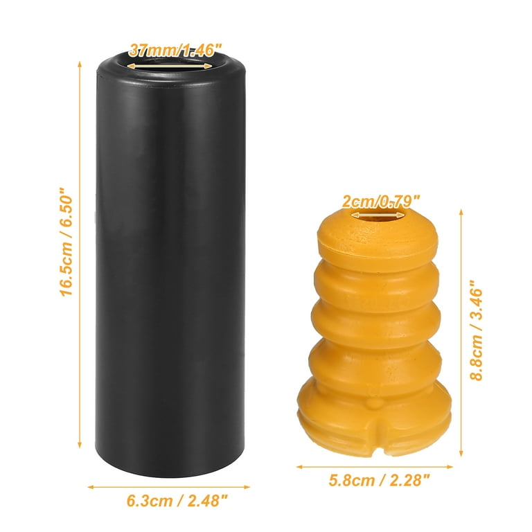 Unique Bargains2 Set Rear Bumper Shock Absorber Rear Suspension 