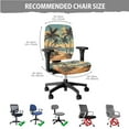 thumbnail image 5 of FKELYI Beach Palm Tree Print 2 Pcs Office Chair Slipcovers Removable 2 Pcs Armrest Covers Stretchable Anti-Dust Gaming Chair Cover for Home Office Decoration, 5 of 7