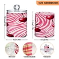 thumbnail image 3 of Ryvnso 2 Pack Qtip Holder Organizer Cherry on Wave Bathroom Cotton Swabs Cans Storage Canister, 3 of 7