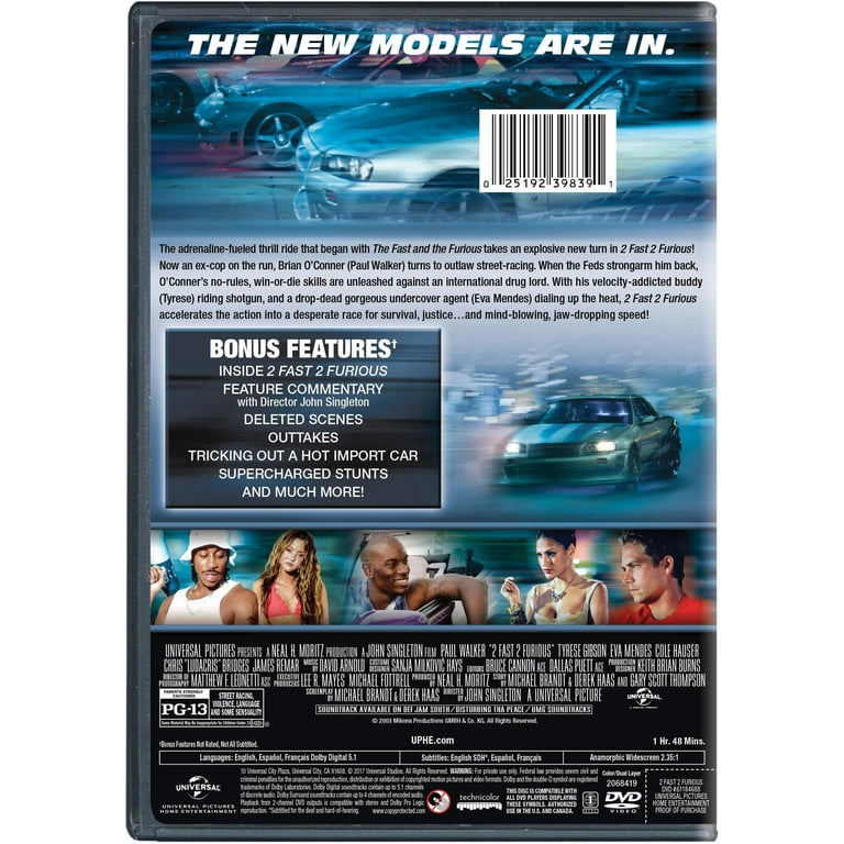 2 Fast 2 Furious (DVD) (Standard Edition) [2003] - Walmart.com