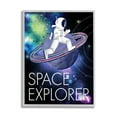 thumbnail image 4 of Stupell Industries Space Explorer Starry Universe Astronaut on Galaxy Planet Framed Wall Art, 11 x 14, Design by Jennifer Ellory, 4 of 5