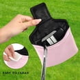 thumbnail image 4 of Haosy Soft Pink Golf Mallet Putter Cover Strong Magnetic Leather Golf Club Headcover Closure, 4 of 7
