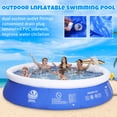 thumbnail image 1 of HALLOLURE Kids Inflatable Swiming Play Center Kids Splash Pool, Outdoor Inflatable Swimming Paddling Pool Garden Family Pools - 94.4"(Dia.)x 30" (H), 1 of 9