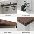 thumbnail image 6 of 58" Farmhouse Kitchen Island with Storage, Sliding Barn Door & Metal Grid Side Door, Rolling Cart with Drop Leaf, Spice Rack & Glass Holders, White, 6 of 12