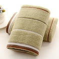 thumbnail image 2 of 3 Pcs/set Towel Towels Stripe Thicken Delicate Stitching Absorbent Face Eco-friendly, 2 of 4