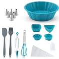 thumbnail image 2 of Guardoinrt 17pcs Cooking Baking Tool Silicone Kitchen Utensils Set Cake Molds Whisk Milk, 2 of 6