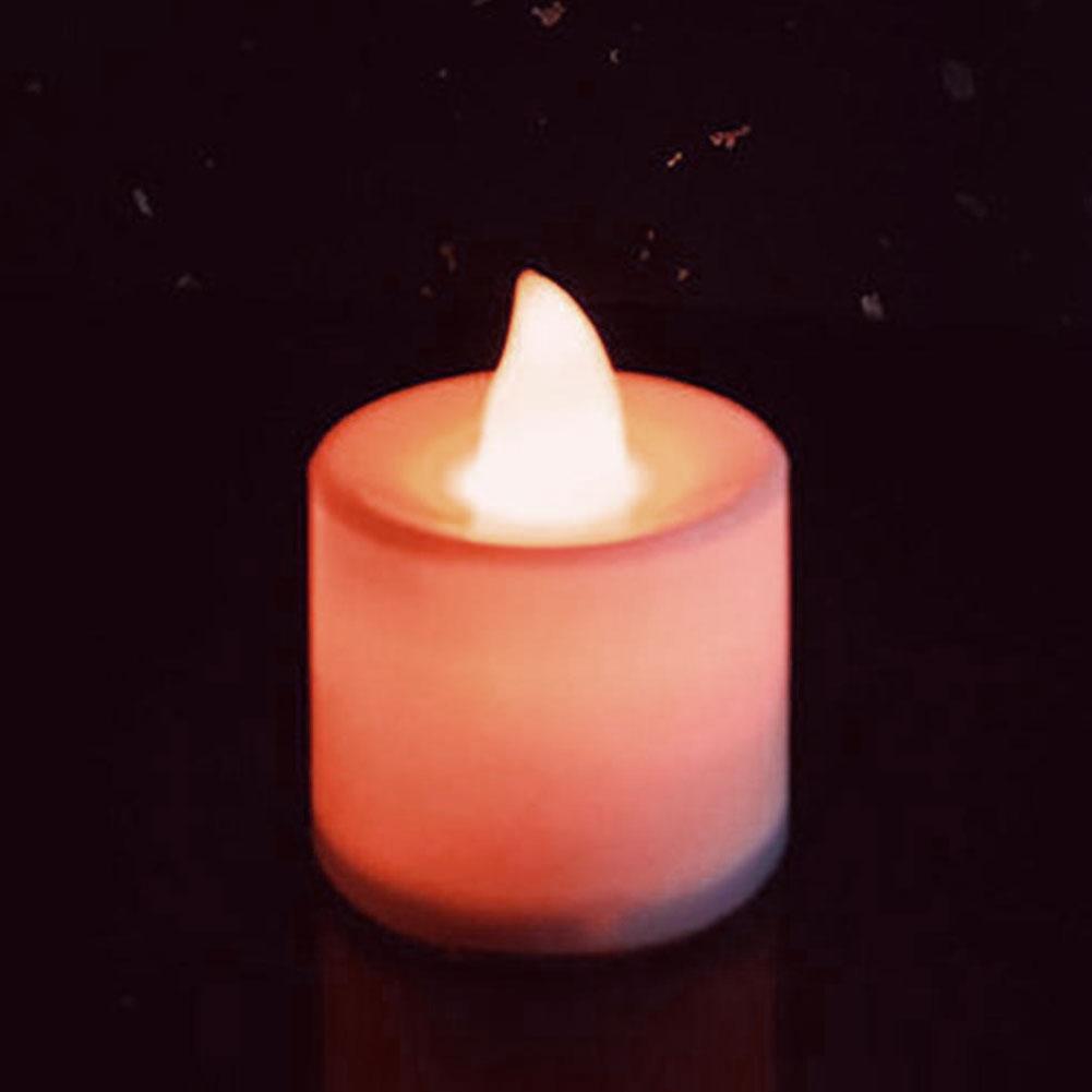 Rechargeable Tea Light Moving Flicker Flameless Led with Timer Candles B7K NEW M2F9