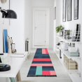 thumbnail image 4 of Yayeee Runner Rug for Bedroom 2'x6' Machine Washable Hallway Non Slip Mat, Navy Blue Stripes, 4 of 8