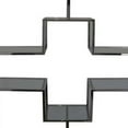thumbnail image 2 of Benjara Adena 76" Tall Plant Stand-Geometric Style Metal Shelves-Silver Tone, 2 of 5