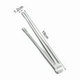 thumbnail image 2 of 2-Pack Premium Stainless Steel BBQ Tongs - 7 Inch Kitchen & Grill Tweezers for Cooking, Salad, Fish, Steak, Barbecue | Durable, Precision Grip for Buffet & Meat Handling, 2 of 3