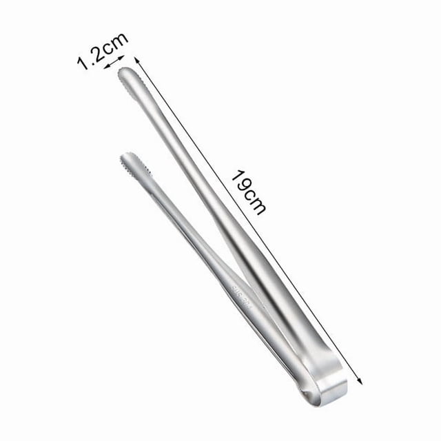 Pisexur Batería de cocina Pinza para carne de barbacoa coreana de acero inoxidable 304 para exteriores, pinza para carne de acero inoxidable para la cocina del hogar