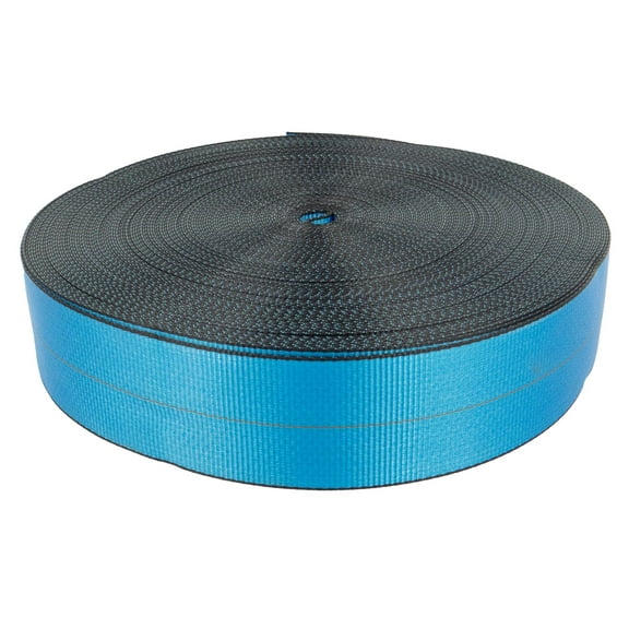4" x 300' 20K Polyester Cargo Webbing - Blue