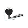 thumbnail image 2 of Uxcell Baitcasting Power Handle Metal Fishing Reel Handle Knob Grip Replacement, Silver, 2 of 6