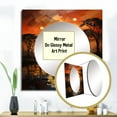 thumbnail image 3 of Designart "Melody Savannah African Wall art II" African Square Mirror Wall Decor Global - Large Yellow Square Bathroom Mirror - Square Printed Wall Mirror Art, 3 of 5