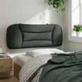 thumbnail image 3 of vidaXL Headboard Cushion Dark grey Fabric (100% polyester) 39.4 in, 3 of 4