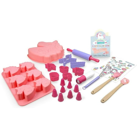 Handstand - Handstand 980211680 Kitchen Fun Rainbows & Unicorns Deluxe Baking Set For Real