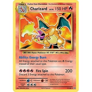  Pokemon - Mega-Charizard-EX (108) - XY Flashfire - Holo : Toys  & Games